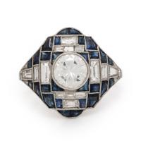 Diamond and Sapphire Ring