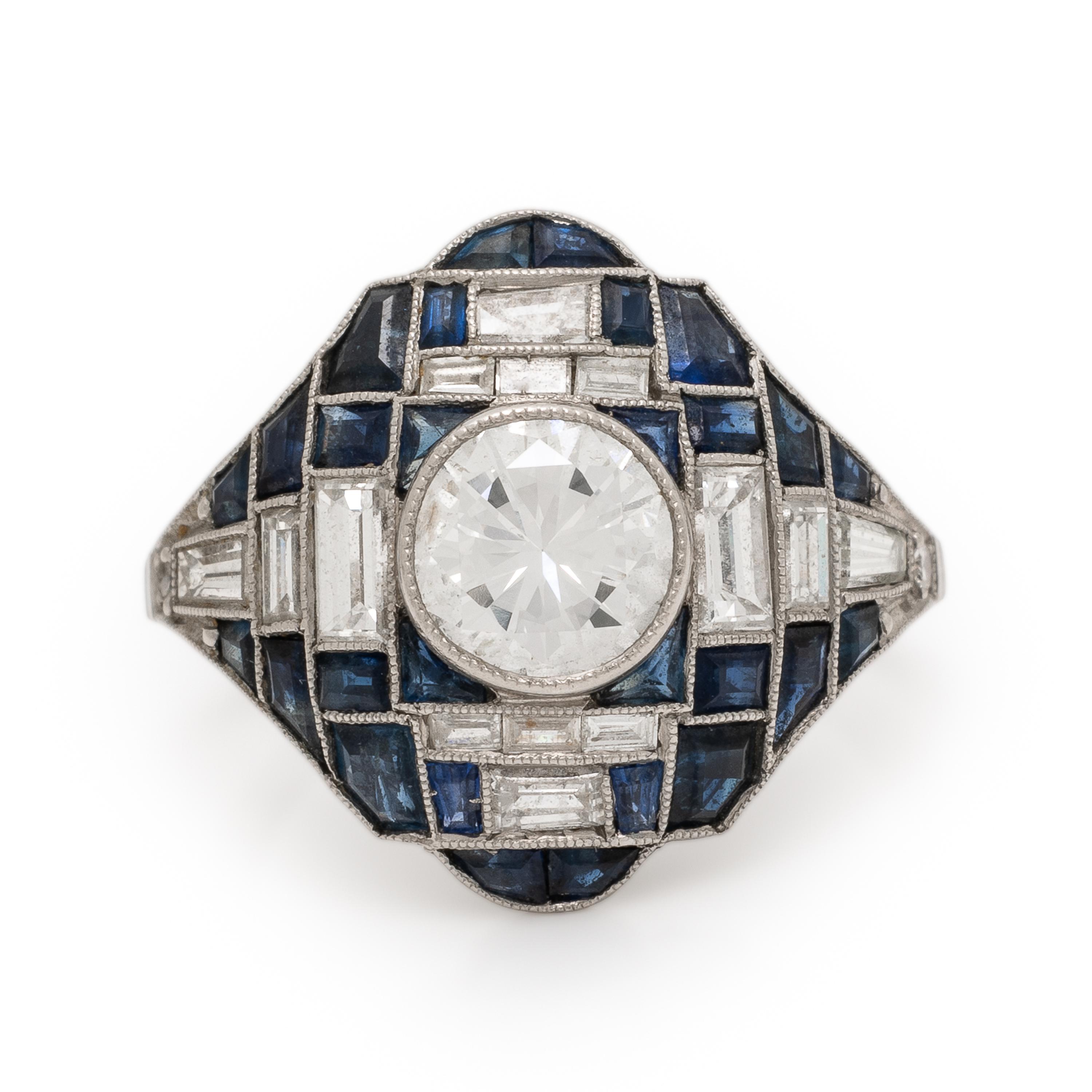 Diamond and Sapphire Ring