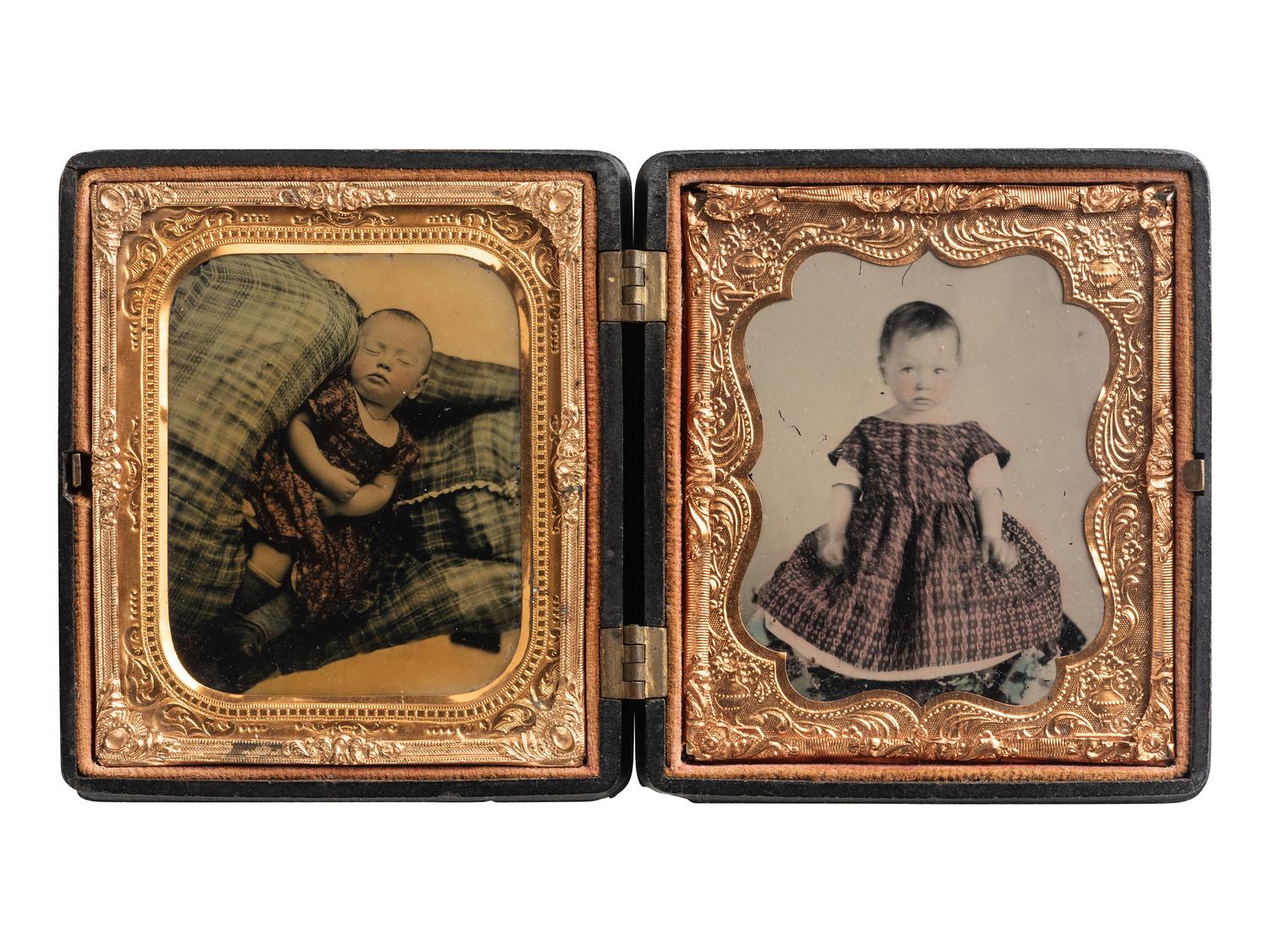 [EARLY PHOTOGRAPHY]. A group of post mortem portraits of babies and toddlers.