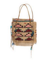 Nez Perce Miniature Corn Husk Bag