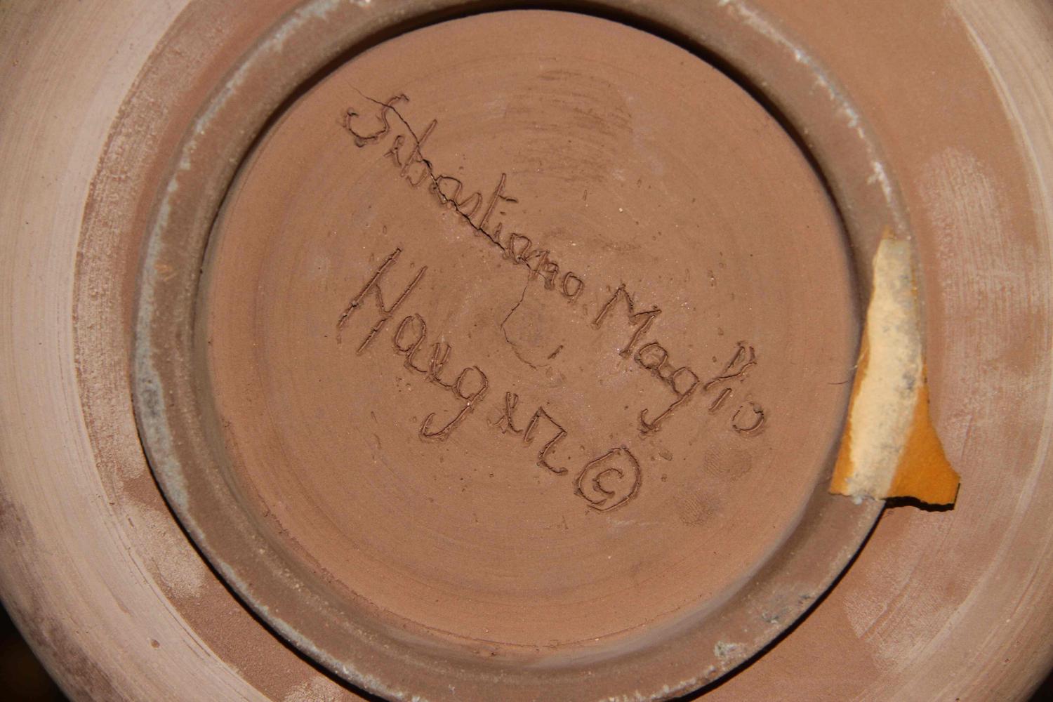 An Unglazed Haeger Pottery Vase Height 22 1/2 inches. — Sebastiano Maglio