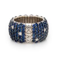 Zydo, Sapphire, Diamond, White Gold Flexible Ring