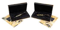 A Pair of Montblanc Oscar Wilde Limited Edition Fountain Pens