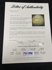 A 1923 Cleveland Indians Team Signed Autograph Baseball Featuring Tris Speaker (PSA Letter of Authenticity),