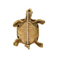 DIAMOND AND ENAMEL TURTLE BROOCH