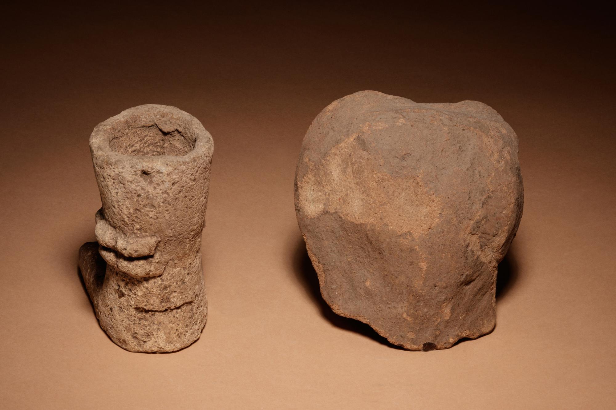 A Nayarit Terracotta Warrior Figure, with Associated Head and Foot