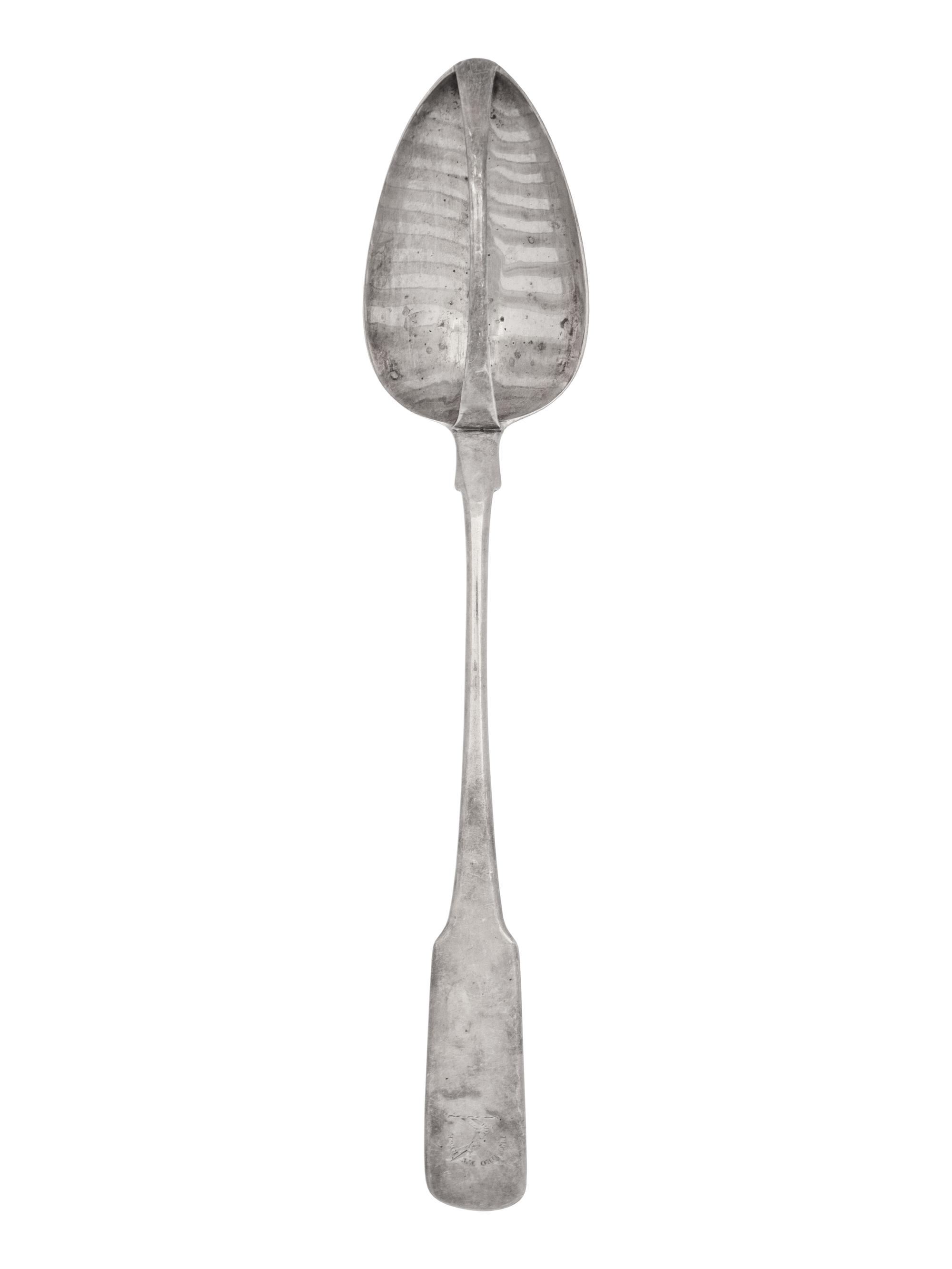 An Irish George III Silver Serving Spoon