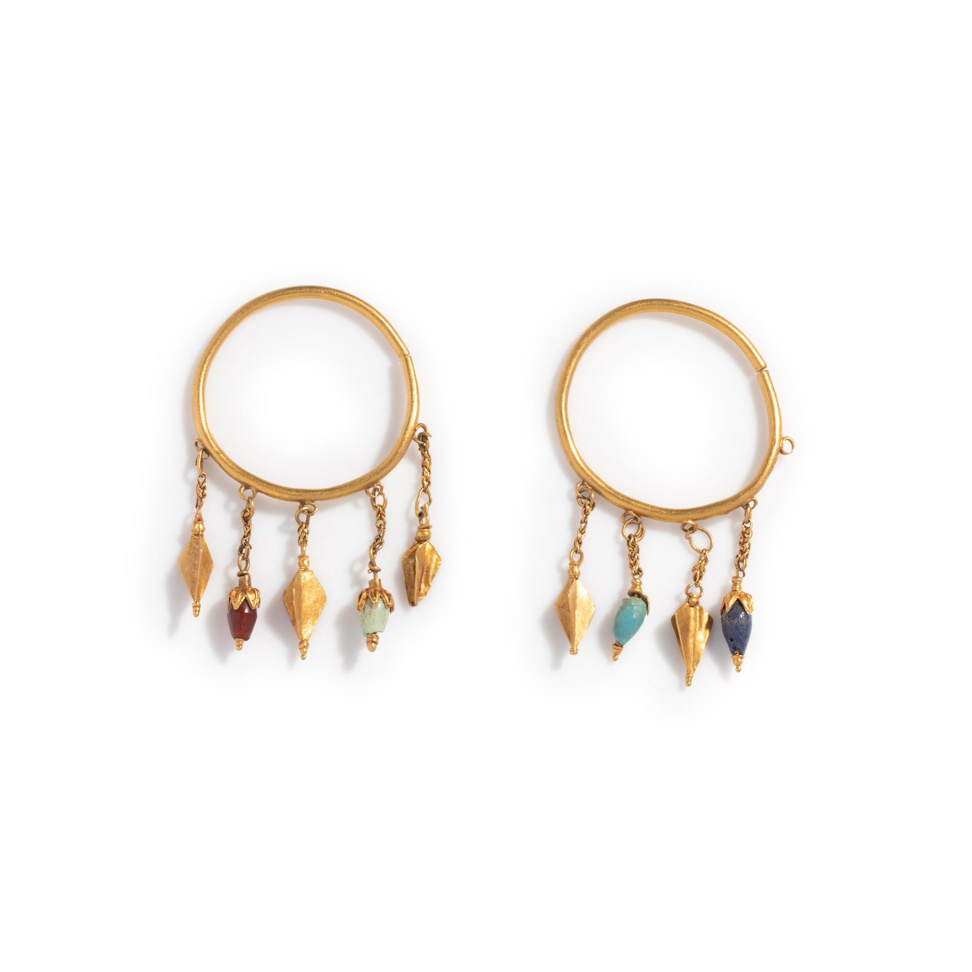 A Pair of Byzantine Gold Earrings