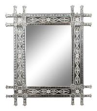 A Venetian Etched Glass Mirror