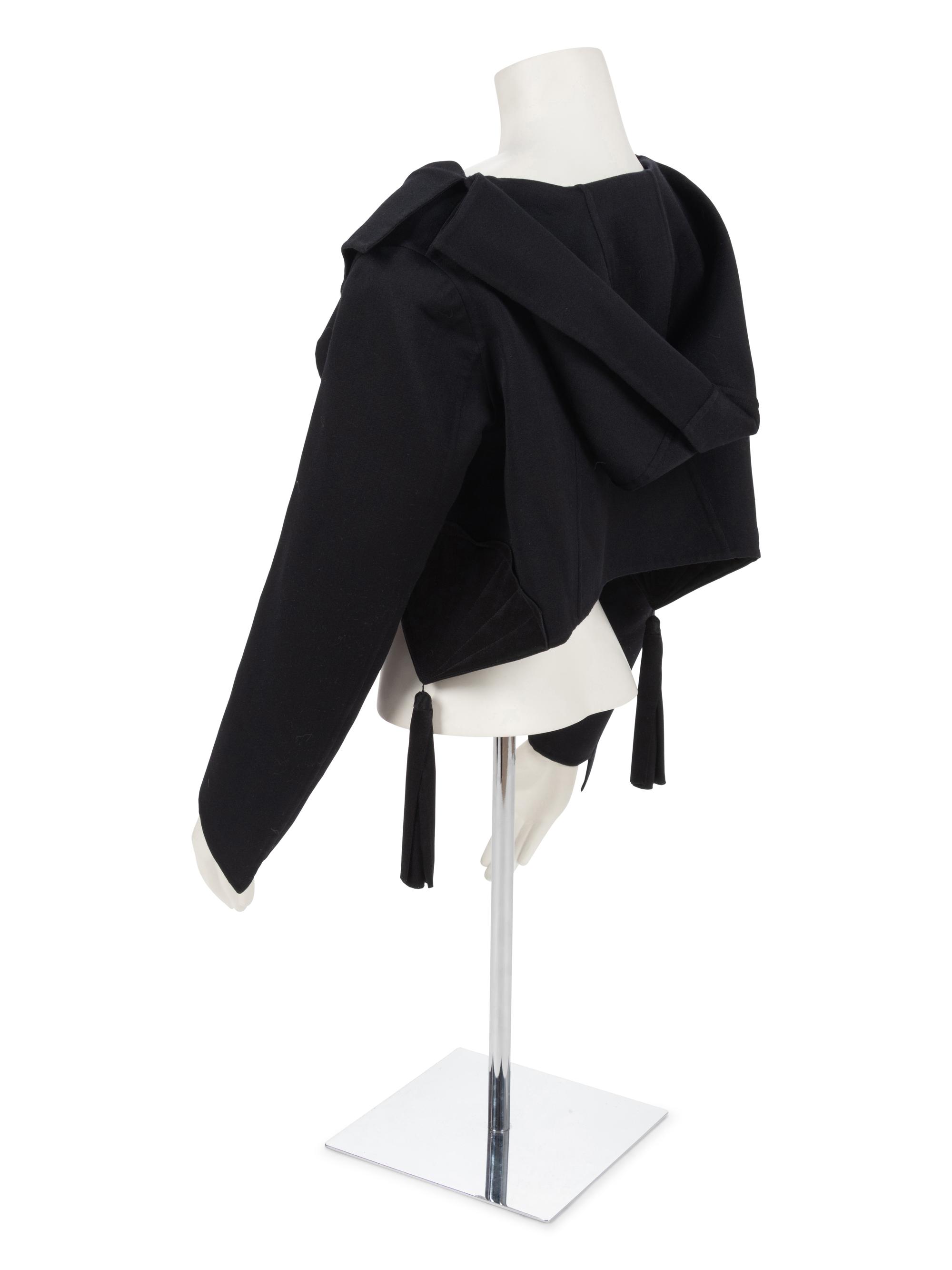 Geoffrey Beene Black Bolero with Tassels, 1990s