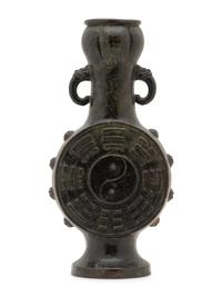 A Bronze 'Eight Trigrams' Vase