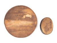 Four Oval Pantry Boxes in Old Paint