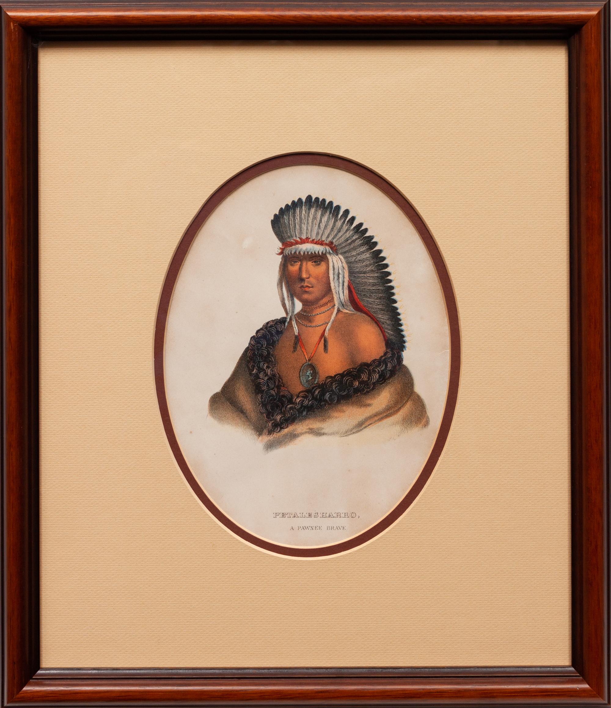 Nine Portraits, from Indian Tribes of North America , 1836-1838