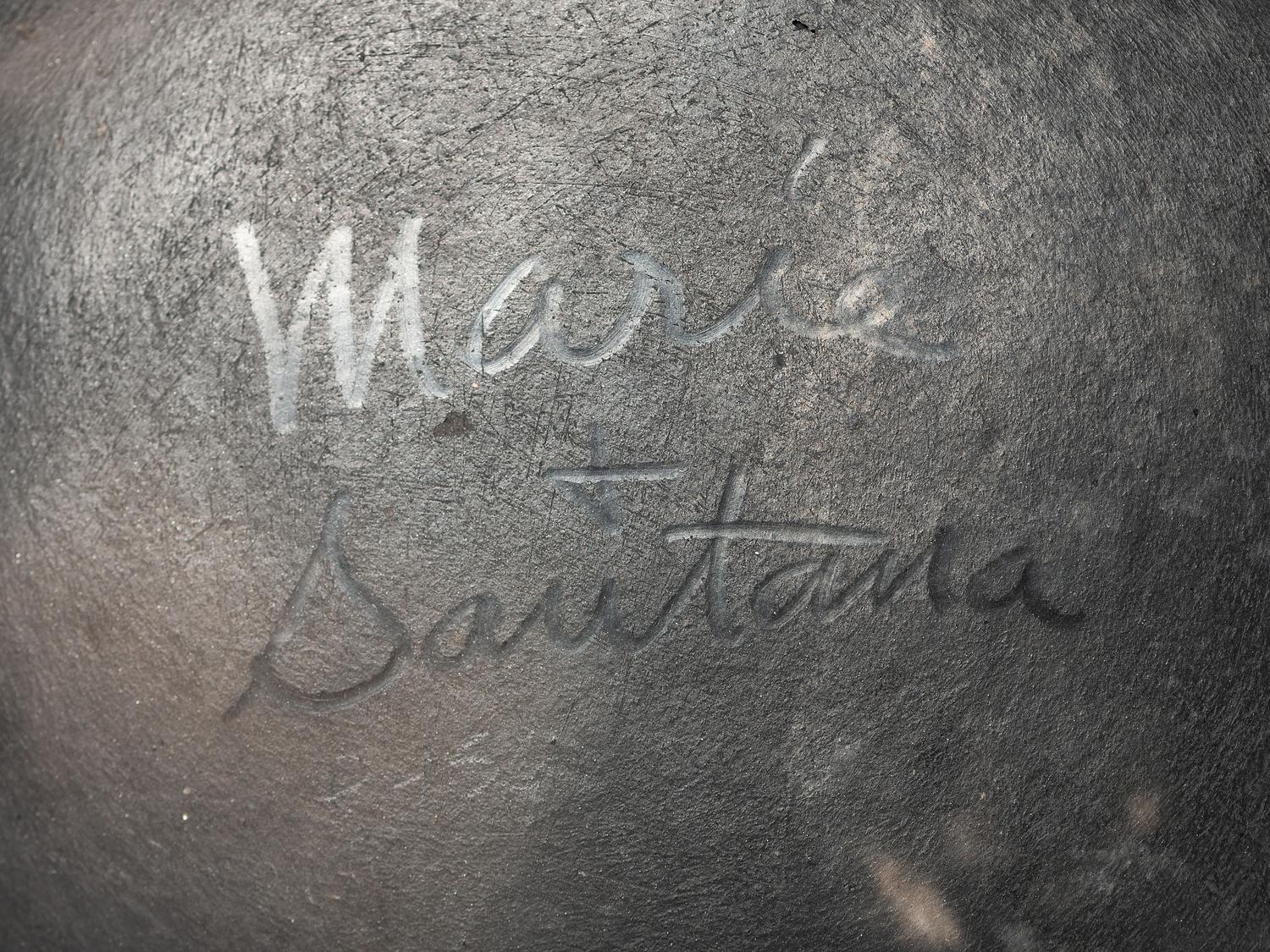 Blackware Pottery Plate with Gunmetal Finish, 1943-1954