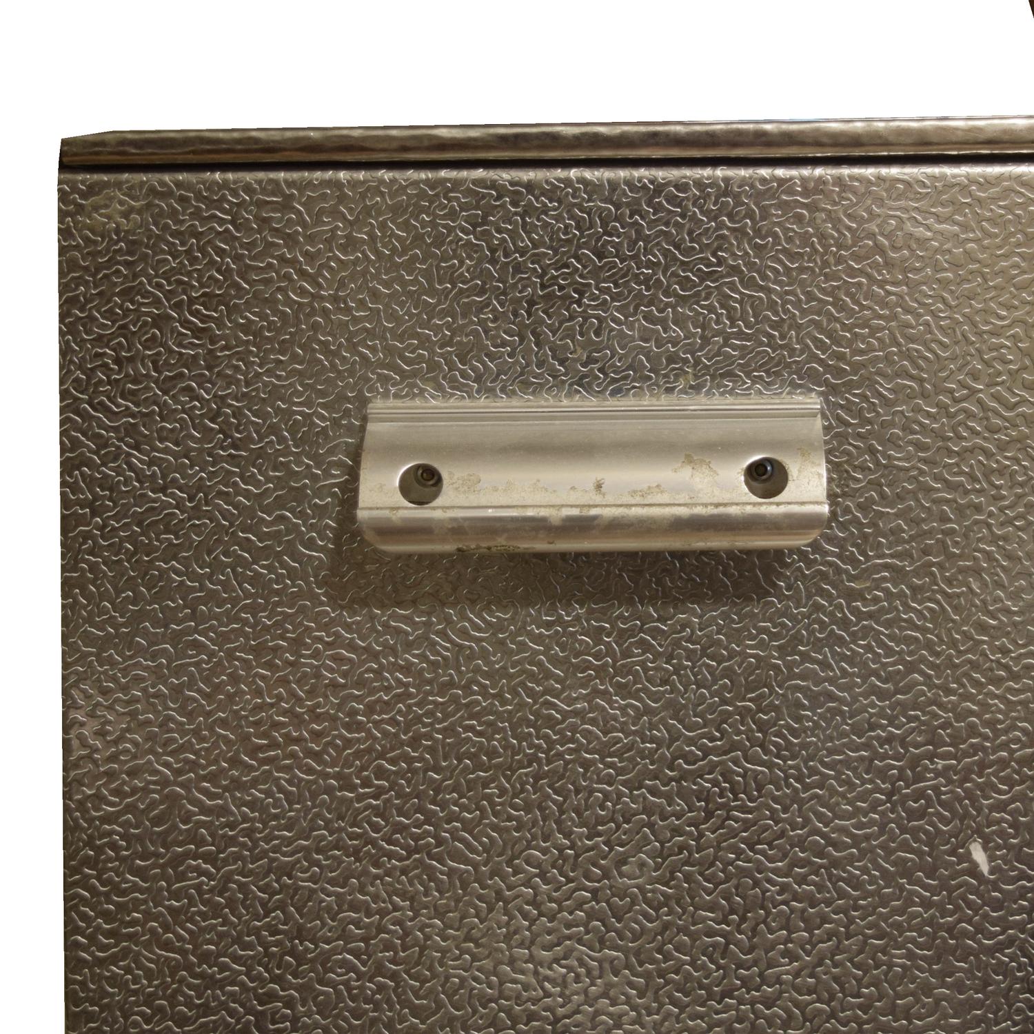 A Steel Coffee Bean Dispenser 9" W x 21" D x 19.5" H — Italy, Circa 1960