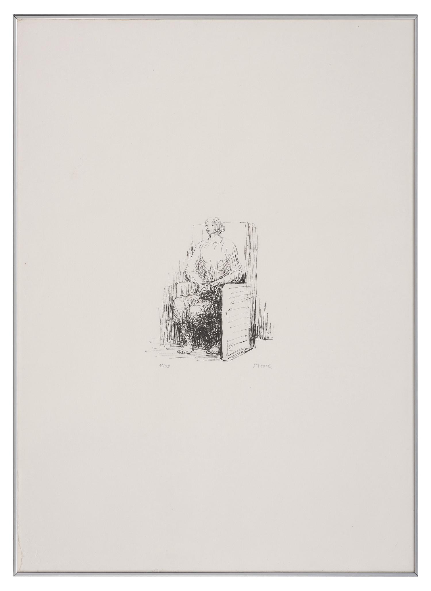 Seated Woman in Armchair