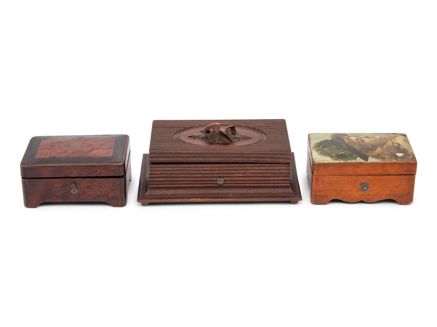 Three Small Musical Boxes