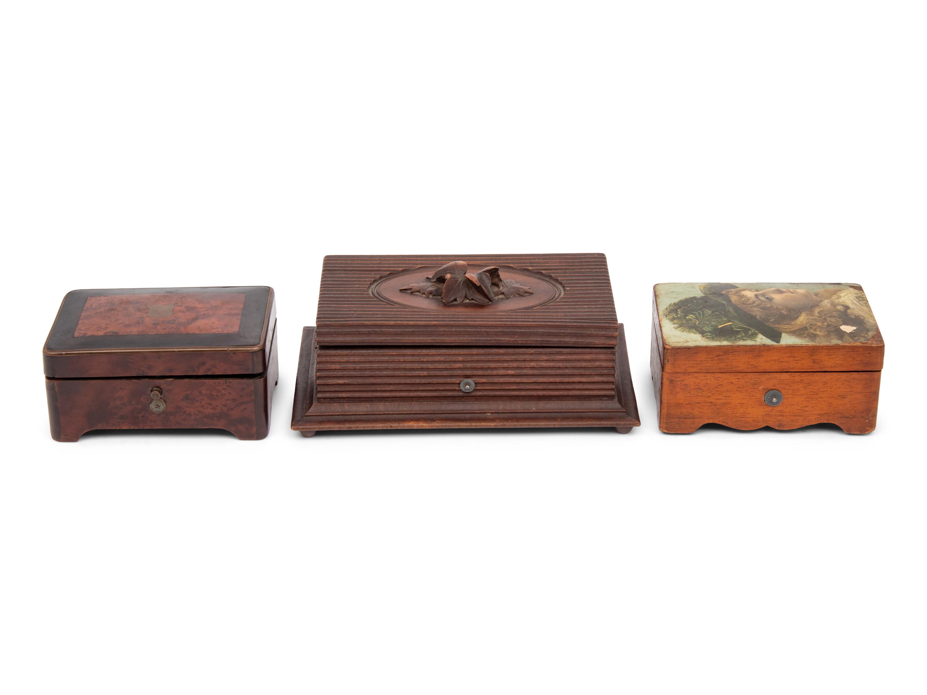 Three Small Musical Boxes