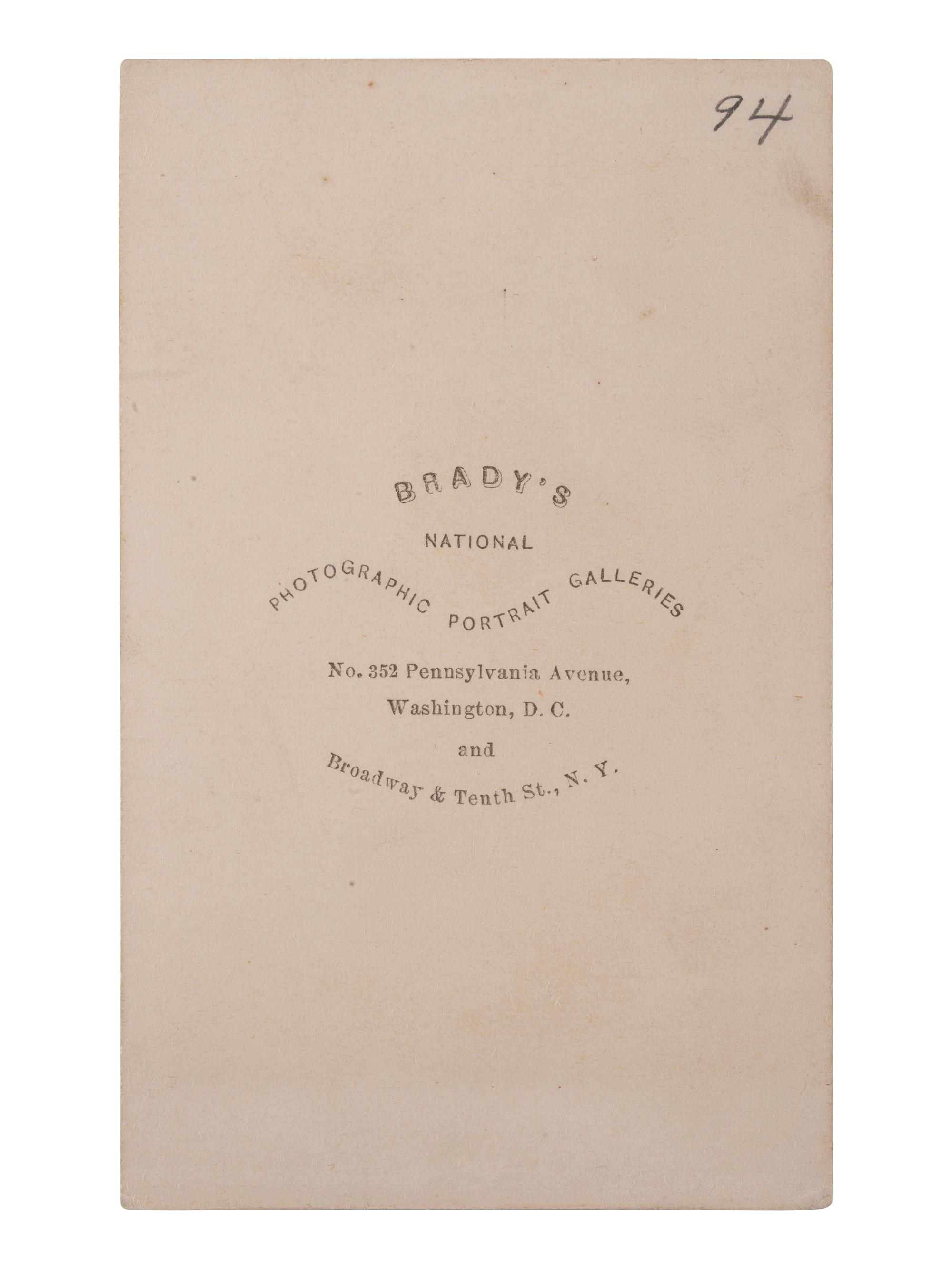 [LINCOLN, Abraham (1809-1865)]. A group of 12 CDVs of political figures, highlighted by a standing portrait of Abraham Lincoln.