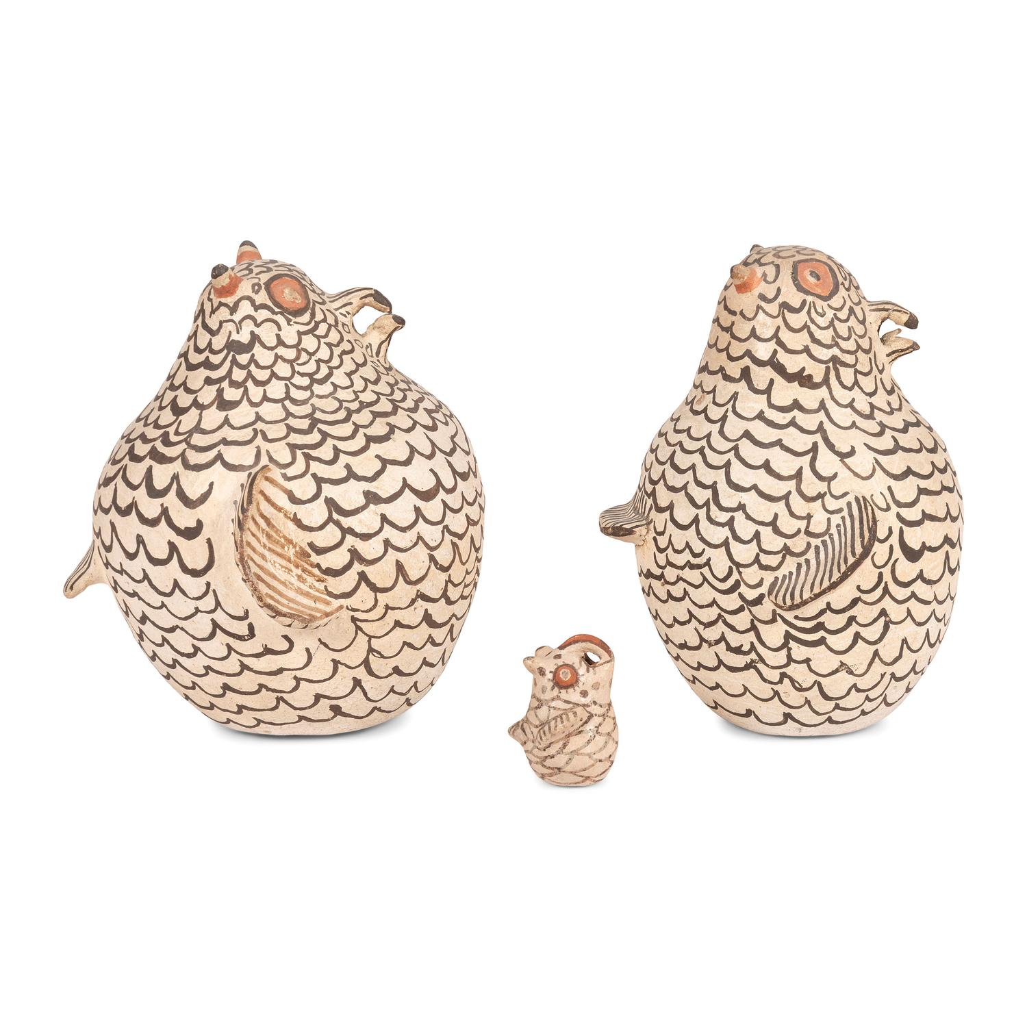 Zuni Pottery Owls