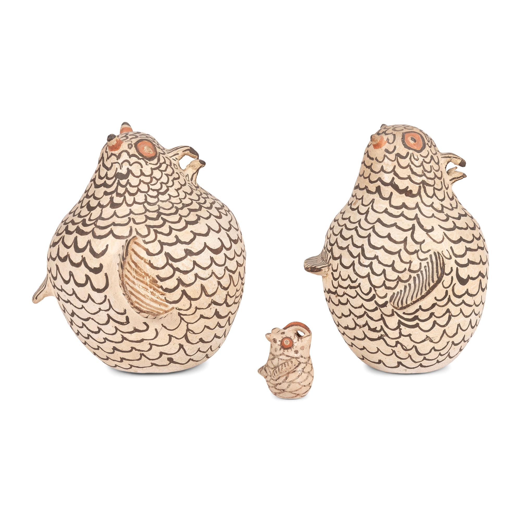 Zuni Pottery Owls