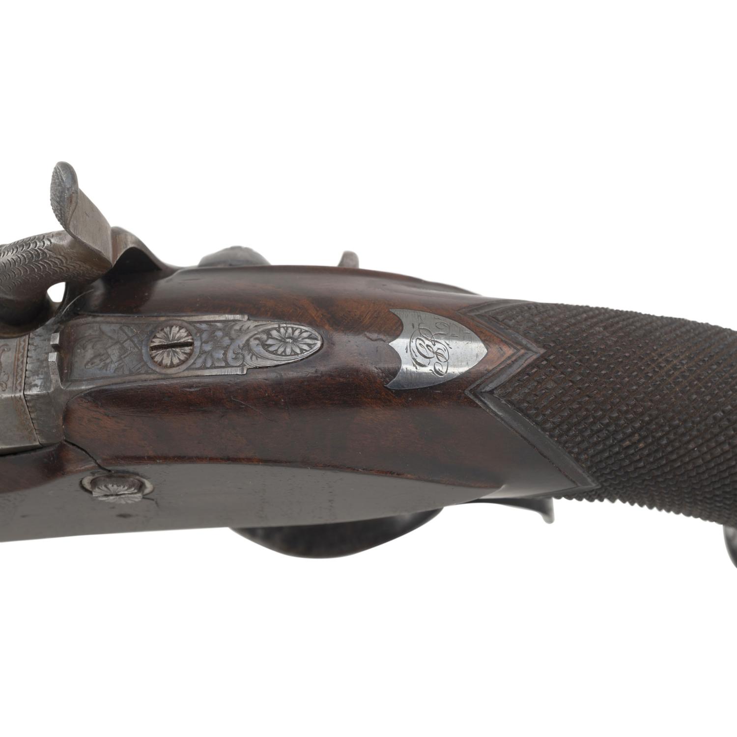 Cased Pair of Percussion Altered Pistols by John Richards of London