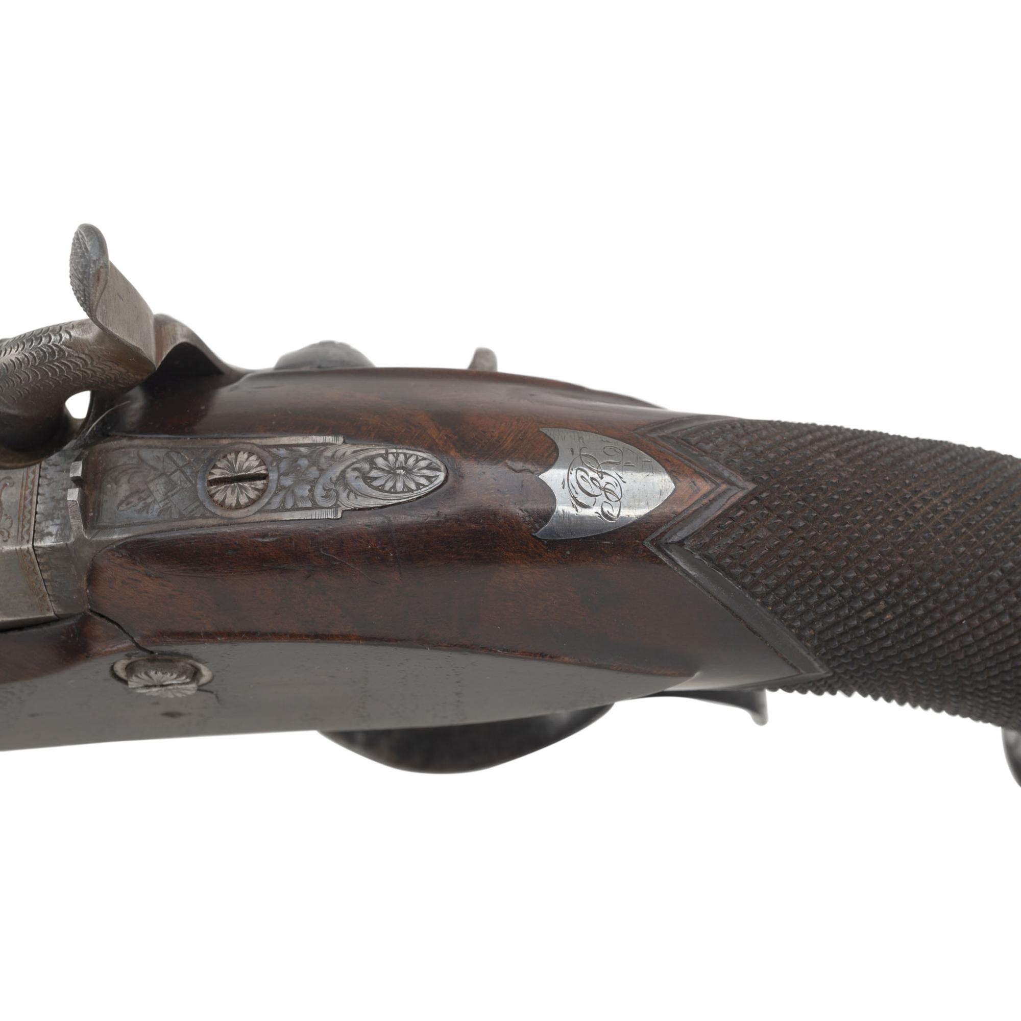 Cased Pair of Percussion Altered Pistols by John Richards of London