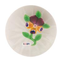 A Baccarat Pansy Glass Paperweight