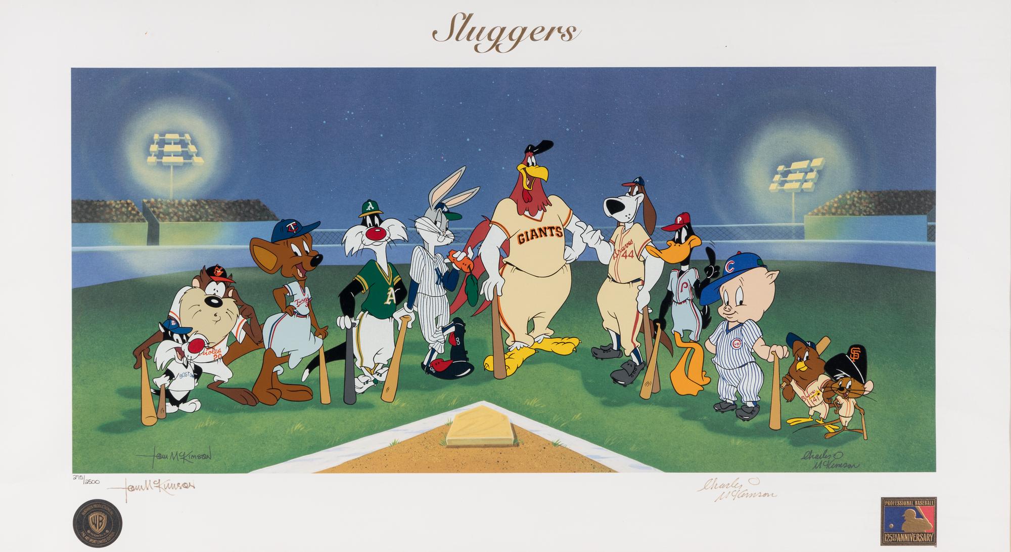 A 1994 Warner Brothers "Sluggers" Tom and Charles McKimson Lithograph,