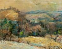Untitled Landscape (Eastern Mountain Landscape) and Untitled Landscape (Village)