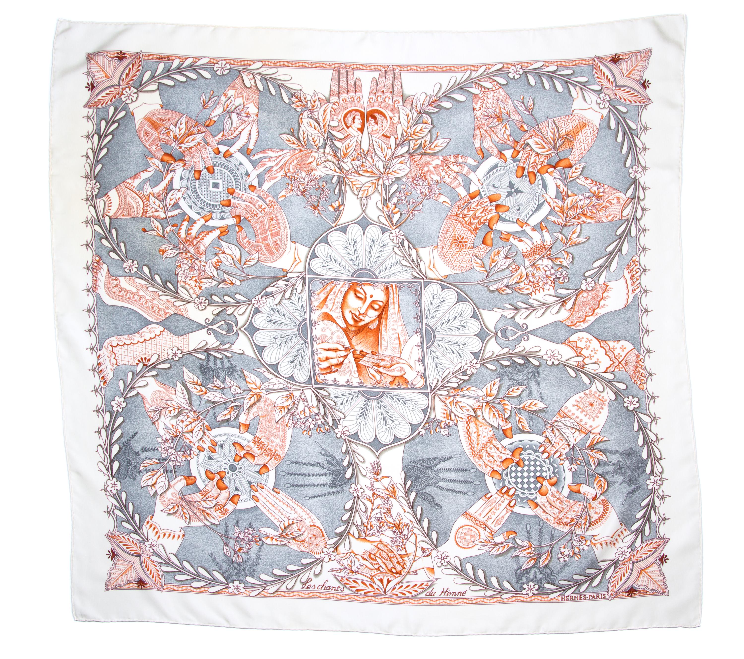 An Hermes 90cm Silk Scarf, 36" x 36".