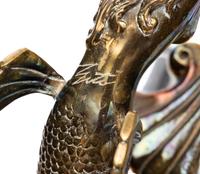 An Erté for Baccarat Gilt Bronze Mounted Glass Sea Maidens Vase
