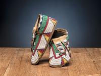Sioux Beaded Hide Moccasins