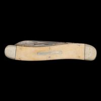 Massive Coquanoc Works Three-Bladed Folding Knife Possibly made for the 1876 Centennial Exposition in Philadelphia