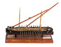 A Galley of 1799 Used for River and Harbor Service and a Fox's Second Design of a Gallery Gunboat Height 9 x width 11 inches.