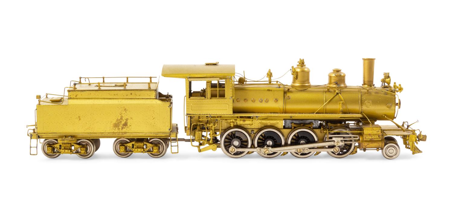 A Samhongsa Brass HO-Gauge 2-8-0 Locomotive and Tender