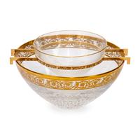 A Saint-Louis Thistle Cut Glass Caviar Server