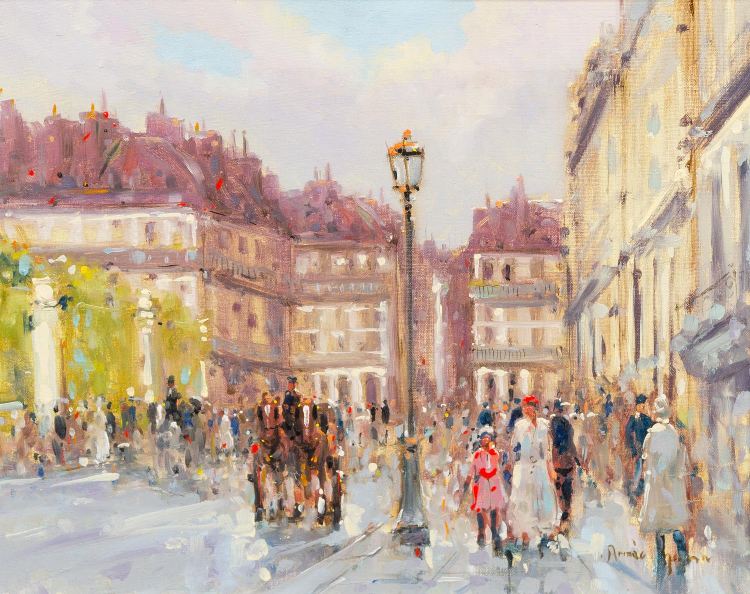 Andre Gisson, (American, 1921-2003), Paris Street Scene
