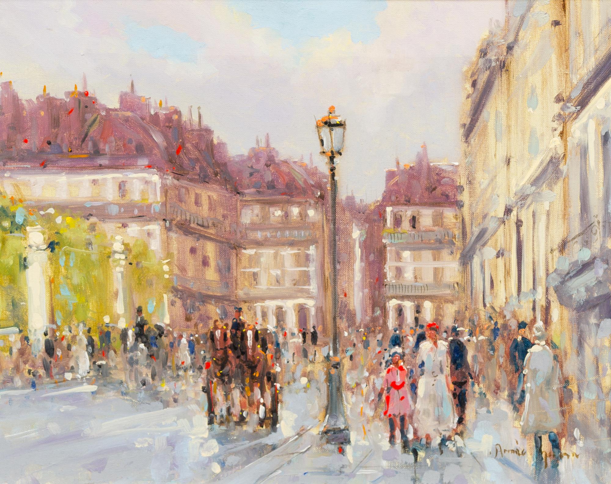 Andre Gisson, (American, 1921-2003), Paris Street Scene