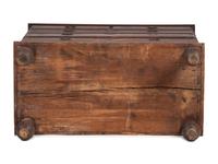 A Rare William and Mary Brown Painted Poplar, Cherrywood, and Pine Two-Drawer Blanket Chest
