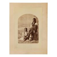 Gardner, Alexander (1821-1882). Photograph of Brulé Sioux Chief Spotted Tail and Wife.