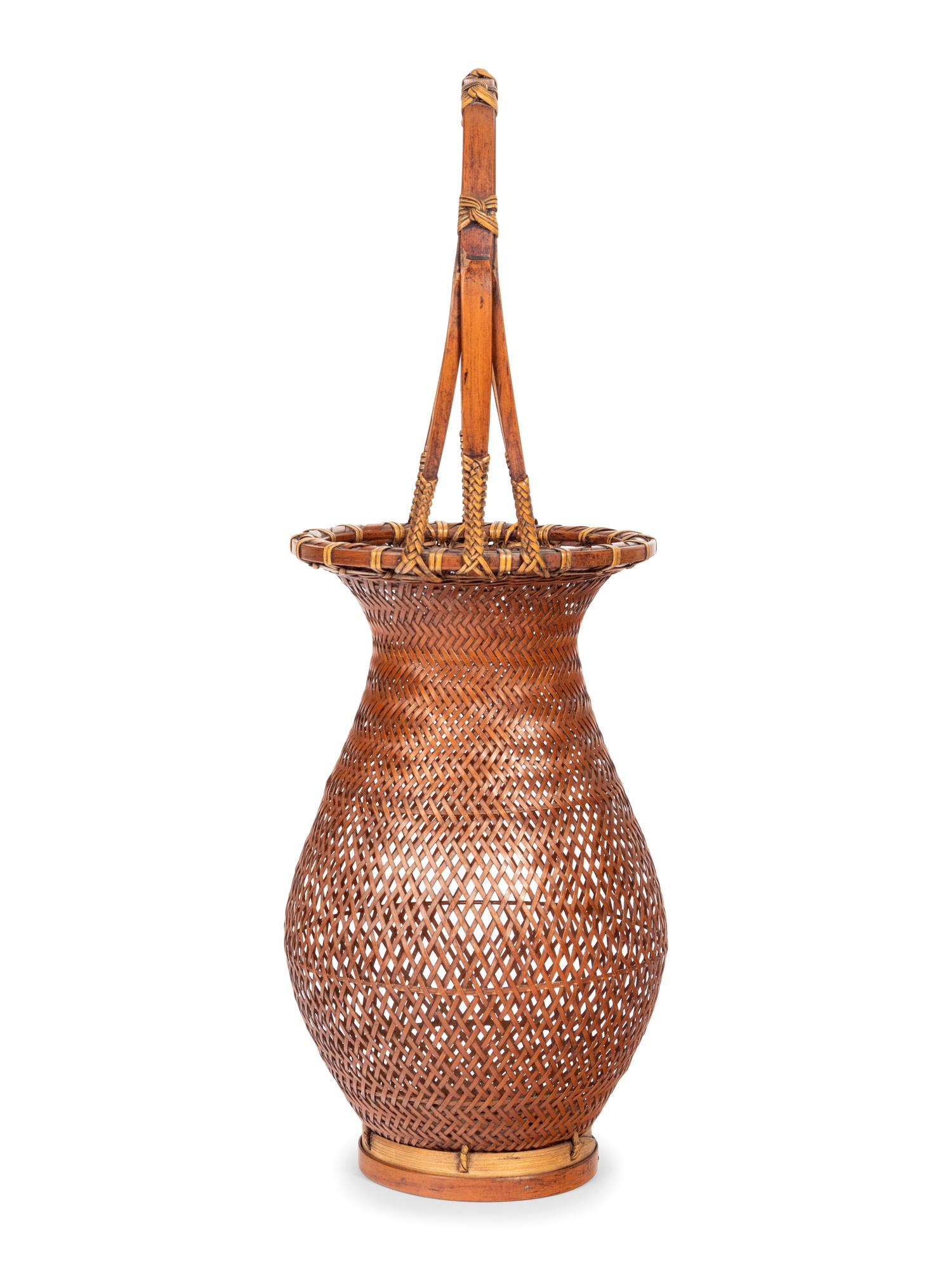 A Bamboo Flower Arranging Basket
