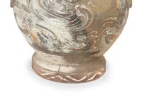 A Chinese Painted Pottery Hu Jar and Cover