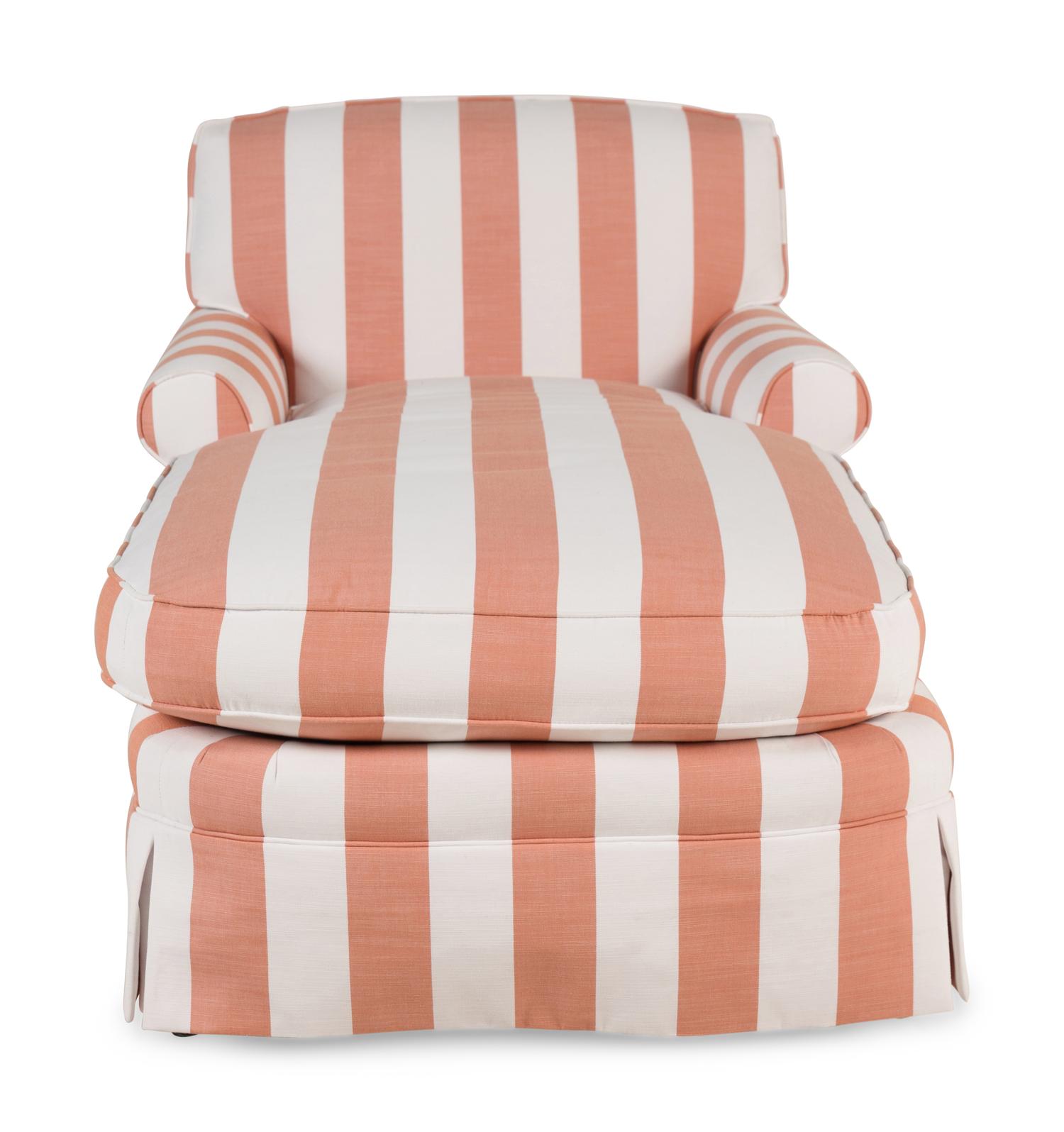 A Custom Upholstered Chaise Longue