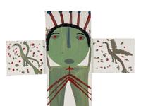 Untitled (Green Christ Crucifix)