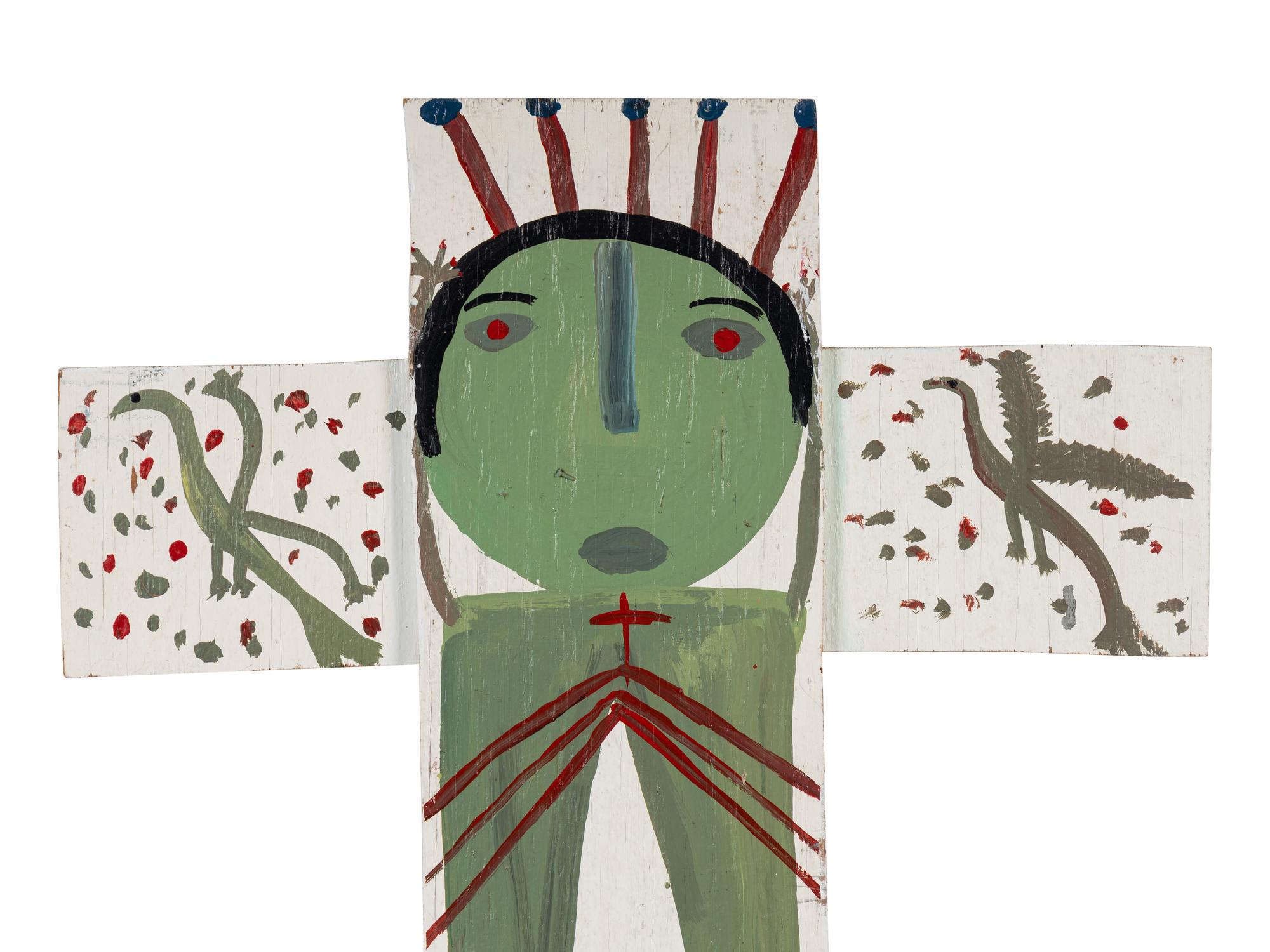 Untitled (Green Christ Crucifix)