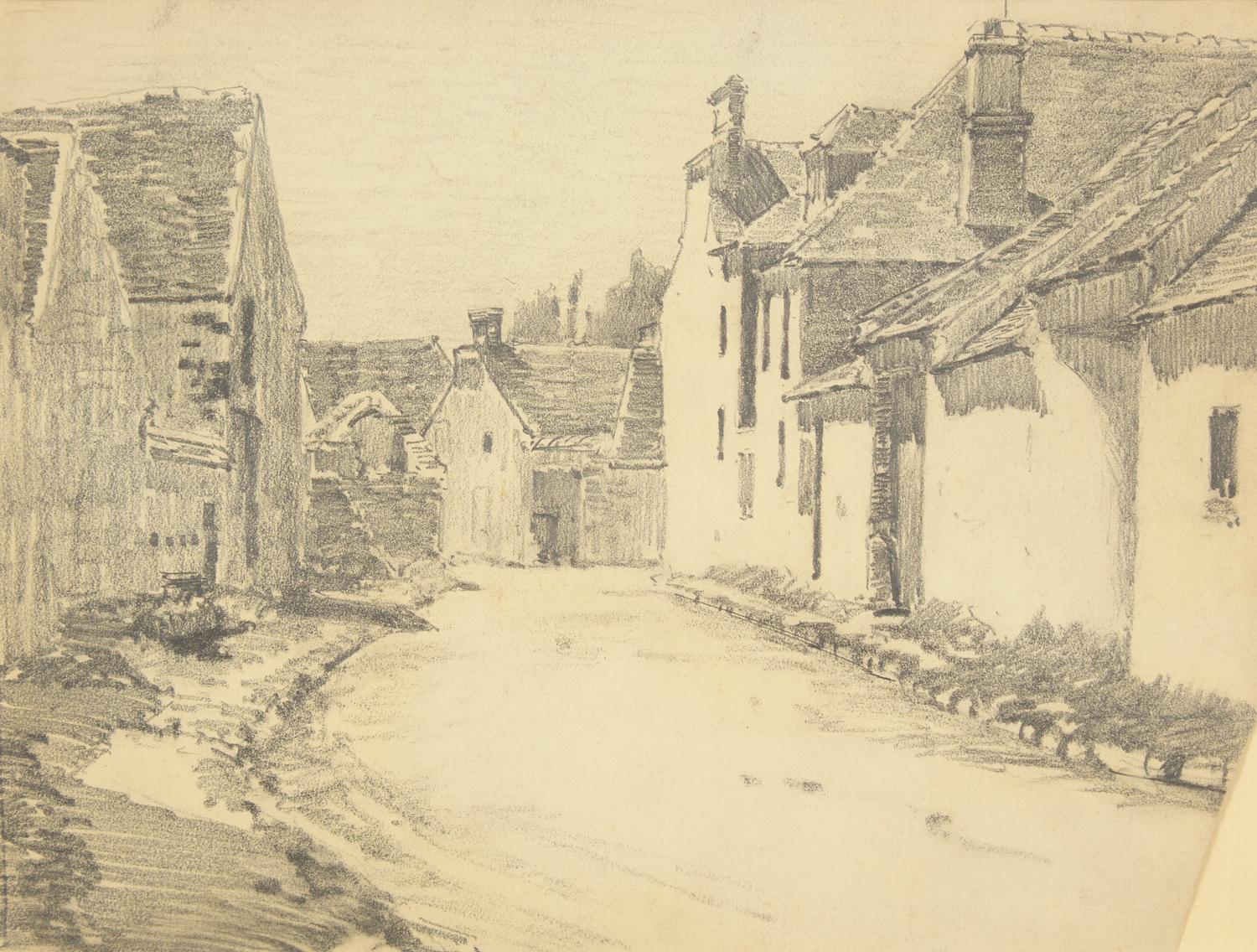 Two Works: French Village Scenes (2)