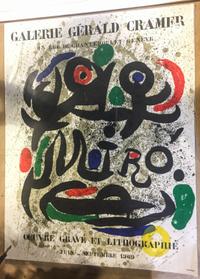 A Joan Miro Poster 25 1/2 x 19 3/4 inches.