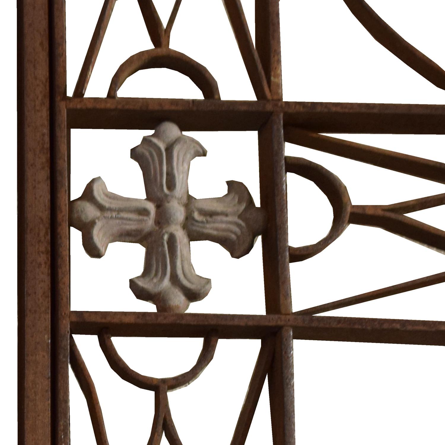 A Wrought Iron Gate 121" W x 2" D x 117" H — Argentina, Early 20th Century
