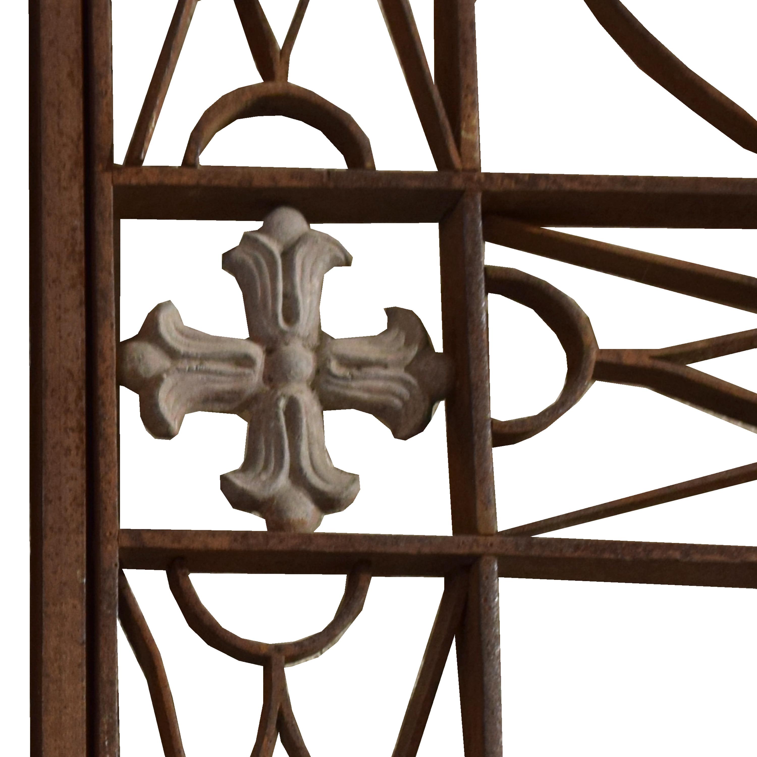 A Wrought Iron Gate 121" W x 2" D x 117" H — Argentina, Early 20th Century